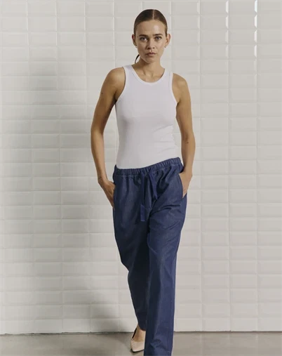 With Black - WBLVictoria String Bukser - Indigo Rise